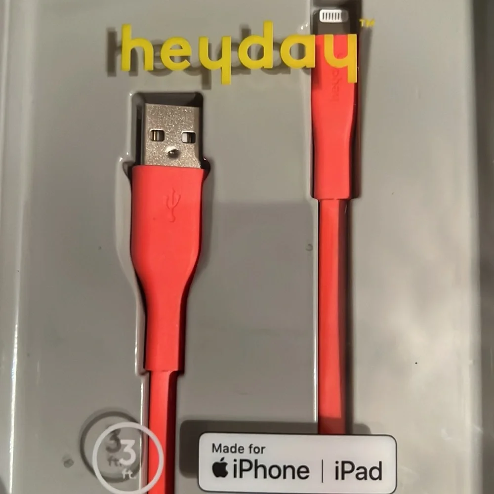 Heyday 3 feet USB charging cable for iPhone and iPod
